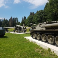 Park bojovej techniky v areáli VHM vo Svidníku, jún 2017, august 2020, február 2024