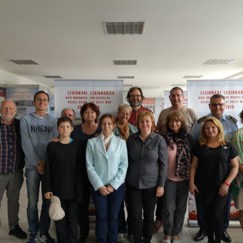 Návšteva výboru Slovenskej historickej spoločnosti pri SAV vo VHM v Piešťanoch