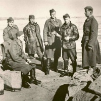 slovenskí vojaci pri Azovskom mori 1941