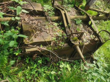 Nemecký vozík nájdený pri zaniknutej obci Turie Pole, časť Prášková - Dlhé zeme