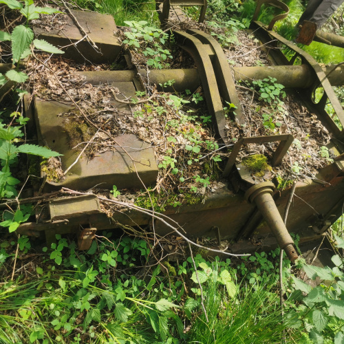 Nemecký vozík nájdený pri zaniknutej obci Turie Pole, časť Prášková - Dlhé zeme