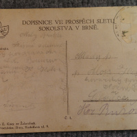 2. Pohľadnica Sokolský slet v Brne 1914