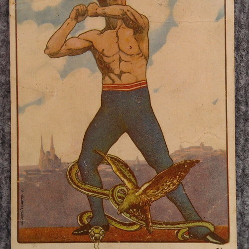 1. Pohľadnica Sokolský slet v Brne 1914